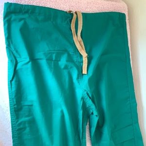 Ladies Green Hospital Scrubs Pants Size Medium